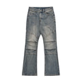 Elevate Your Style with Our High-Quality Washed Bootcut Whisker Denim Pants – Vintage Fashion Meets Casual Comfort for Every Occasion!
