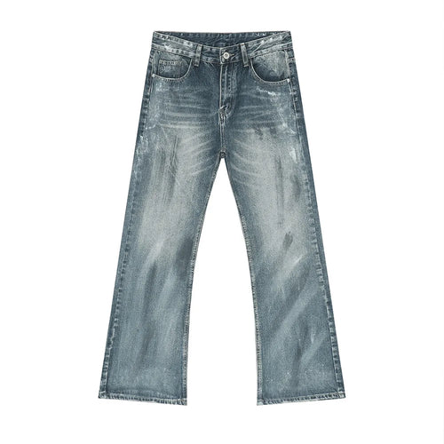 Elevate Your Summer Wardrobe with Our Vintage Distressed Tonal Wash Boot Cut Denim Jeans for Men